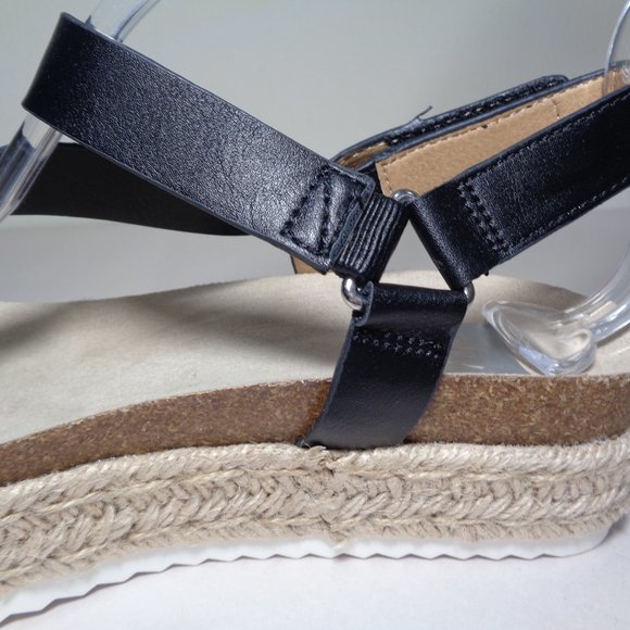 Dolce Vita Size 6.5 M IMAN Black Platform Jute Sandals New  Dolce Vita Size 7.5 M IMAN Black Platform Jute Sandals New Women\'s Shoes